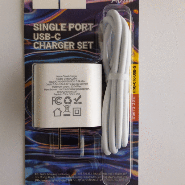 C109/PD 20W/C TO C/SINGEL PORT FAST CHARGING