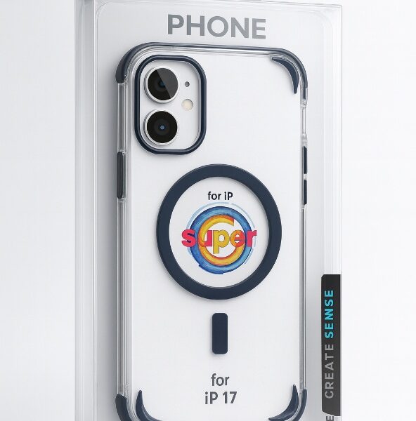 CLEAR CASE IPHONE 17(black)