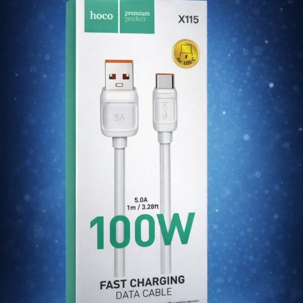 X115 FAST CHARGING DATA CABEL/5A/100W/ USB TO C