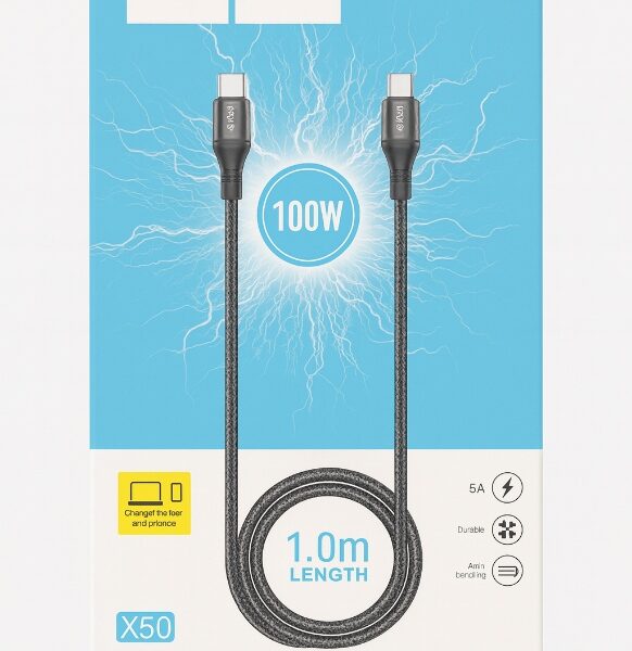X50/TYPE C TO TYPE C/SUPER FAST CHARGING DATA CABEL